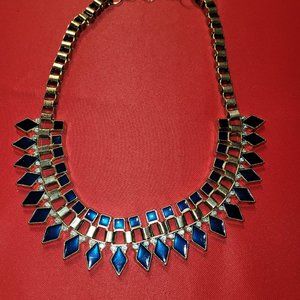 Blue Egyptian Statement Necklace